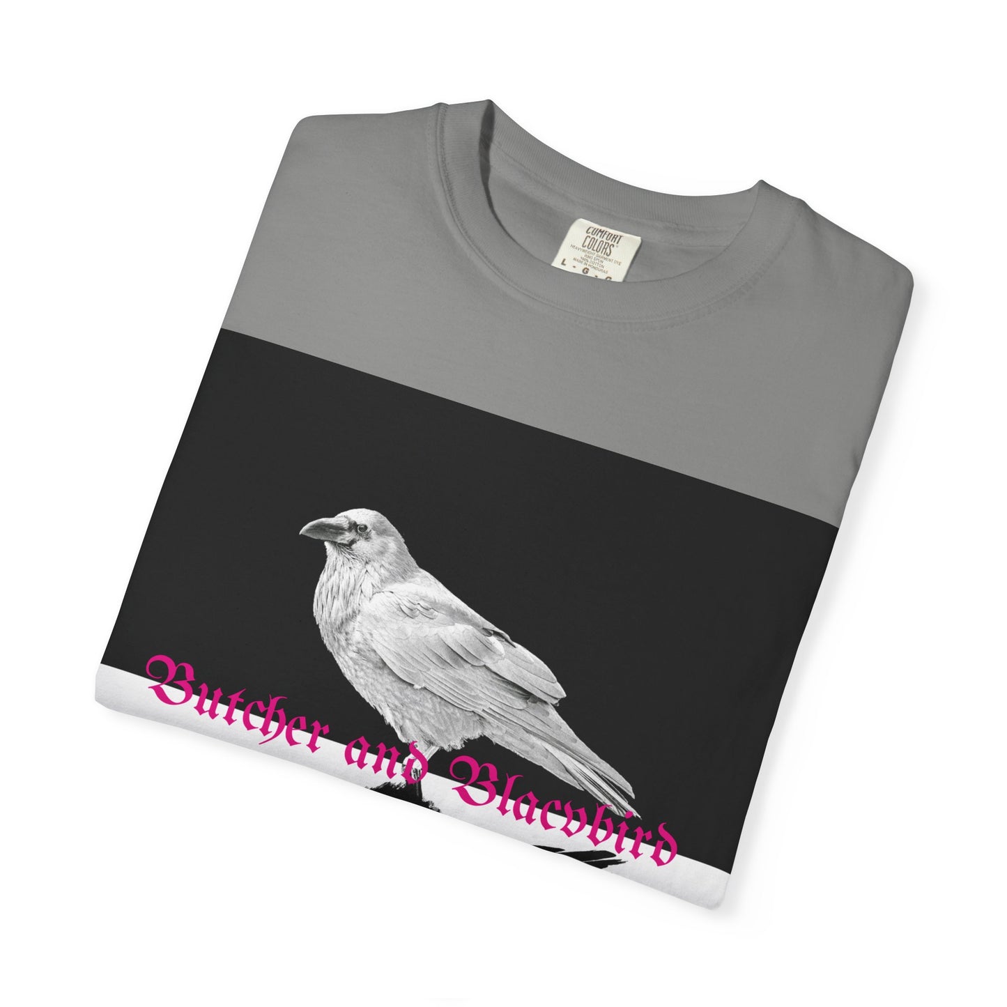 Stylish Unisex Garment-Dyed T-Shirt with Artistic Bird Print, Casual Wear, Graphic Tee, Gift for Bird Lovers, Streetwear