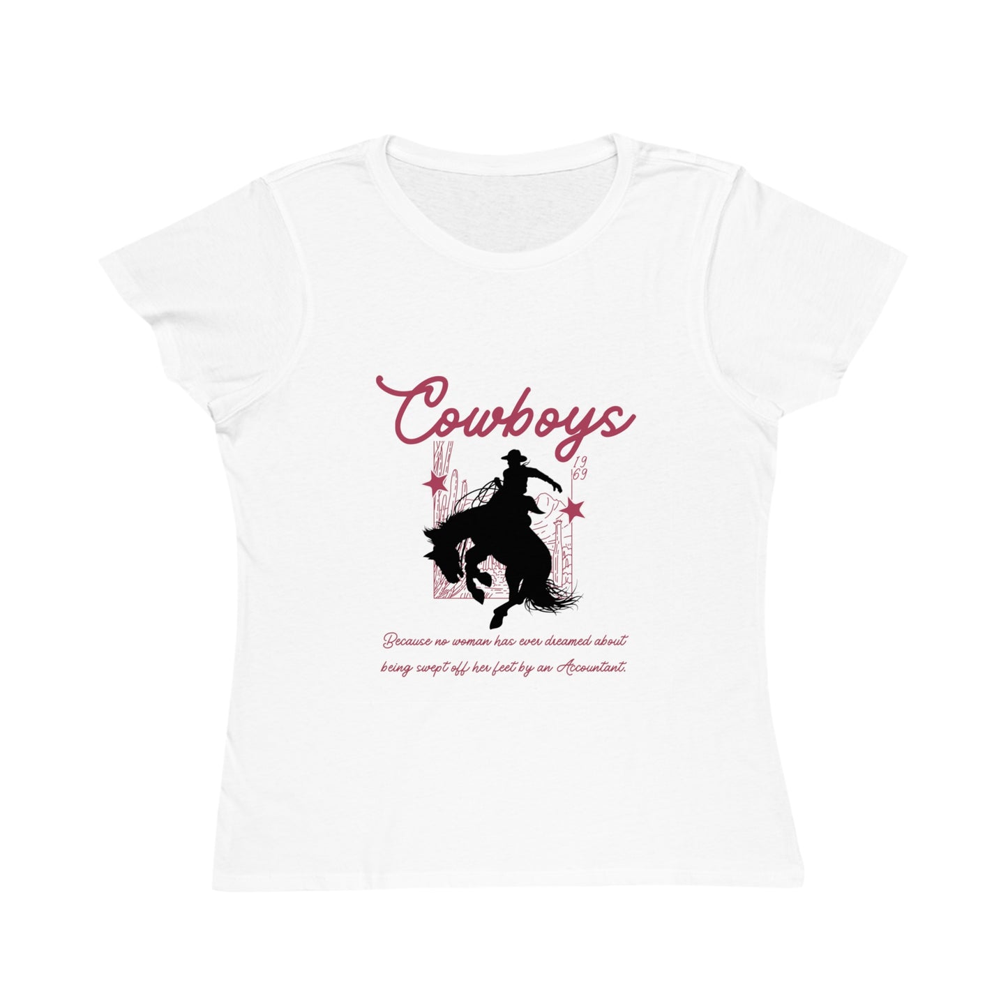 Cowboys Organic Women's Classic T-Shirt - Western Style Tee, Cowgirl Apparel, Gift for Horse Lovers, Rodeo Outfit, Summer Fashion