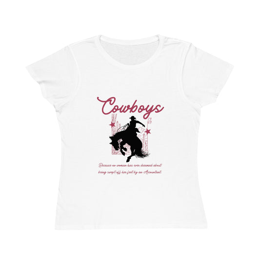 Cowboys Organic Women's Classic T-Shirt - Western Style Tee, Cowgirl Apparel, Gift for Horse Lovers, Rodeo Outfit, Summer Fashion