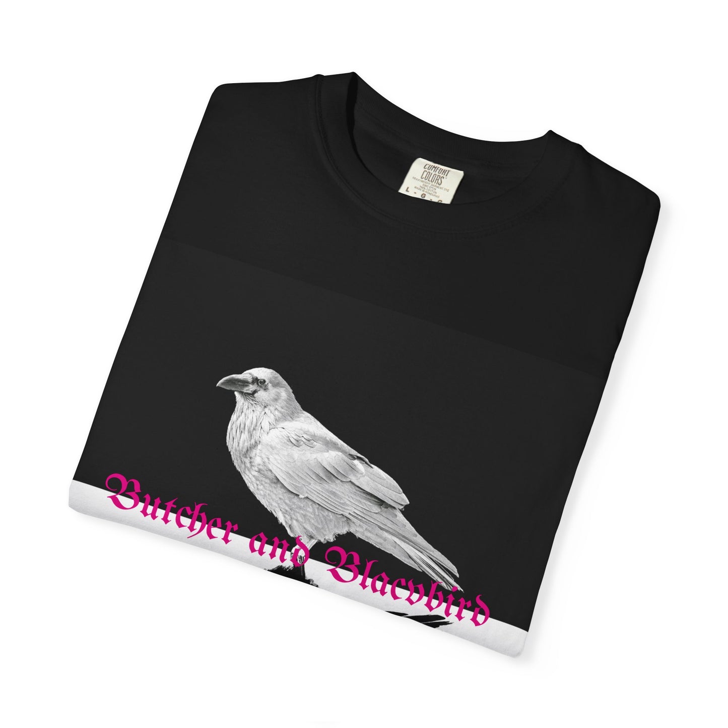 Stylish Unisex Garment-Dyed T-Shirt with Artistic Bird Print, Casual Wear, Graphic Tee, Gift for Bird Lovers, Streetwear