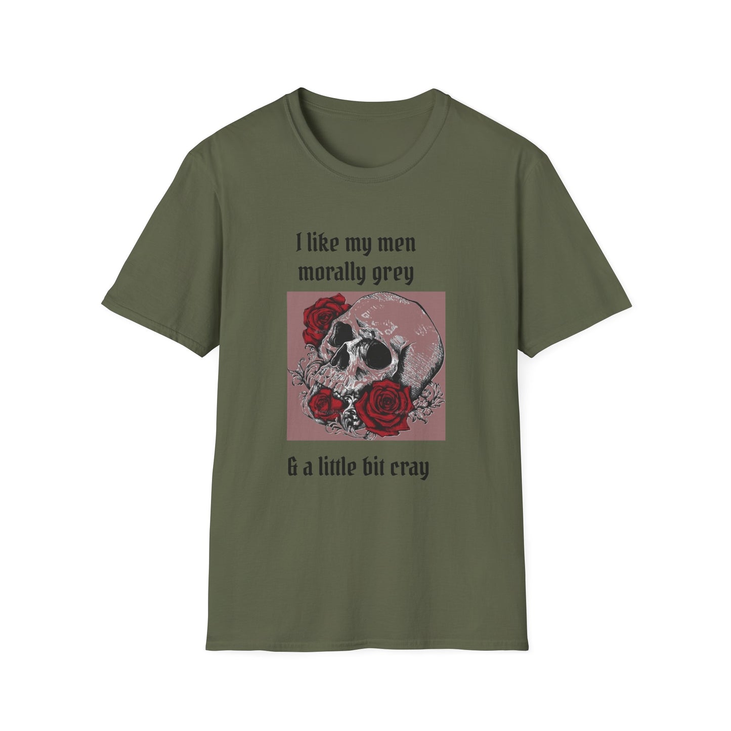 Morally Grey Skull T-Shirt, Dark Humor Tee, Unisex Graphic Shirt, Trendy Casual Wear, Perfect for Gifts or Fun Days Out