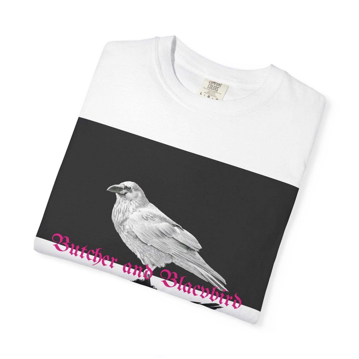 Stylish Unisex Garment-Dyed T-Shirt with Artistic Bird Print, Casual Wear, Graphic Tee, Gift for Bird Lovers, Streetwear