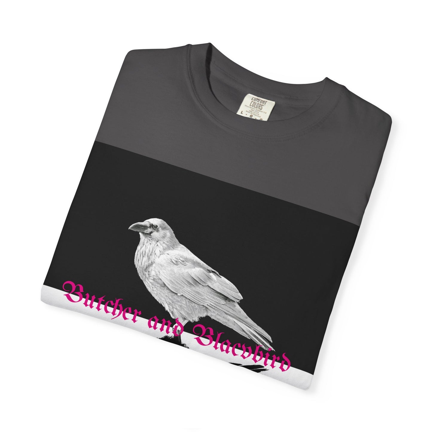 Stylish Unisex Garment-Dyed T-Shirt with Artistic Bird Print, Casual Wear, Graphic Tee, Gift for Bird Lovers, Streetwear