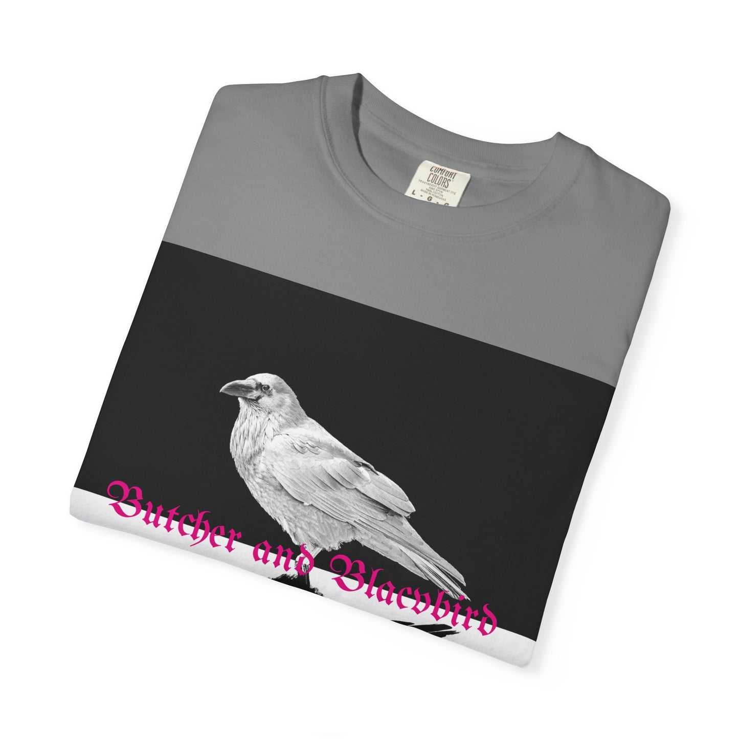 Stylish Unisex Garment-Dyed T-Shirt with Artistic Bird Print, Casual Wear, Graphic Tee, Gift for Bird Lovers, Streetwear