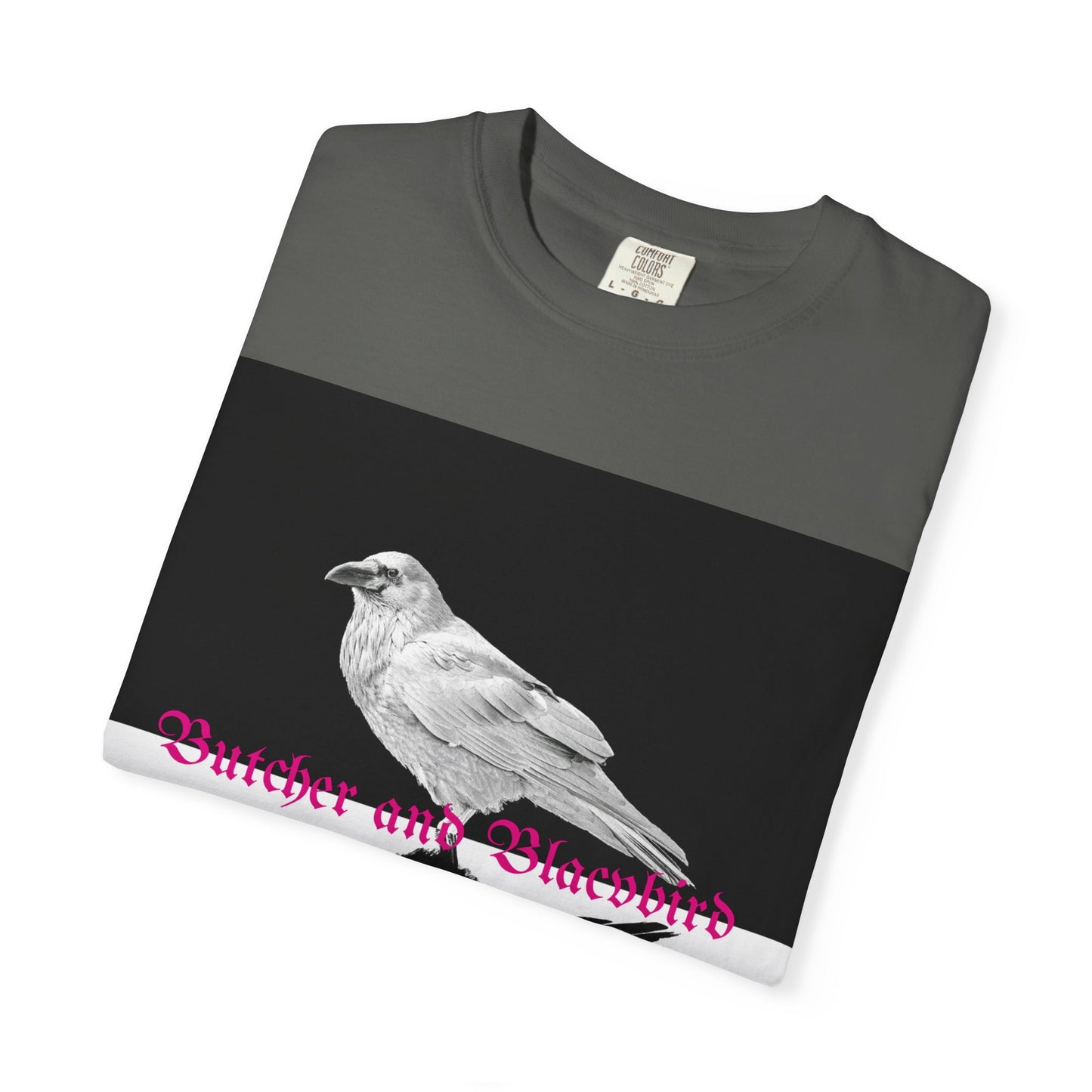 Stylish Unisex Garment-Dyed T-Shirt with Artistic Bird Print, Casual Wear, Graphic Tee, Gift for Bird Lovers, Streetwear