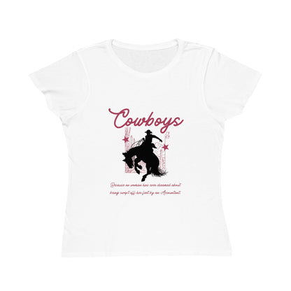 Cowboys Organic Women's Classic T-Shirt - Western Style Tee, Cowgirl Apparel, Gift for Horse Lovers, Rodeo Outfit, Summer Fashion