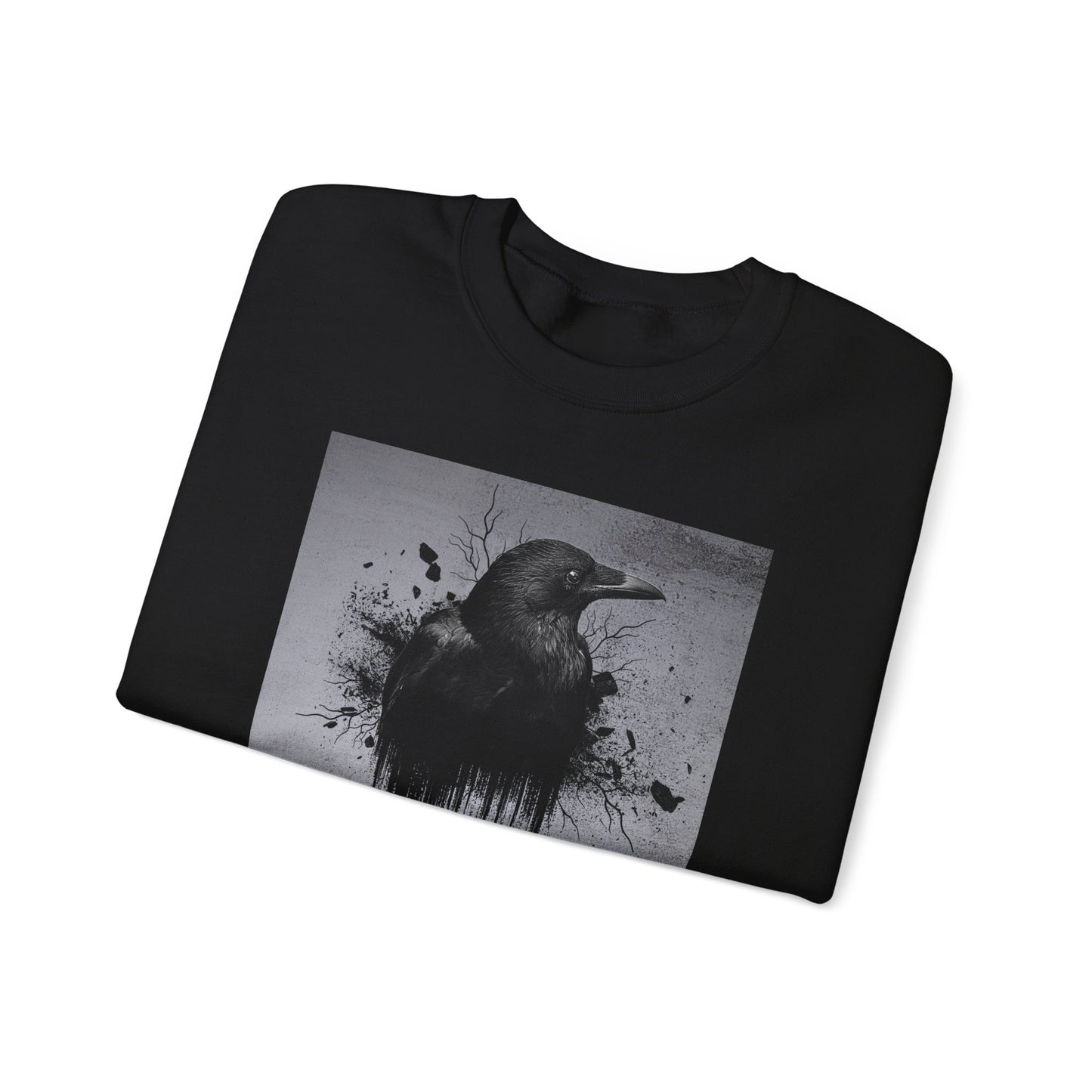 Mystical Vintage Crow Sweatshirt, Cozy Unisex Crewneck, Can You Keep A Secret, Gift for Nature Lovers, Fall Fashion, Halloween Attire